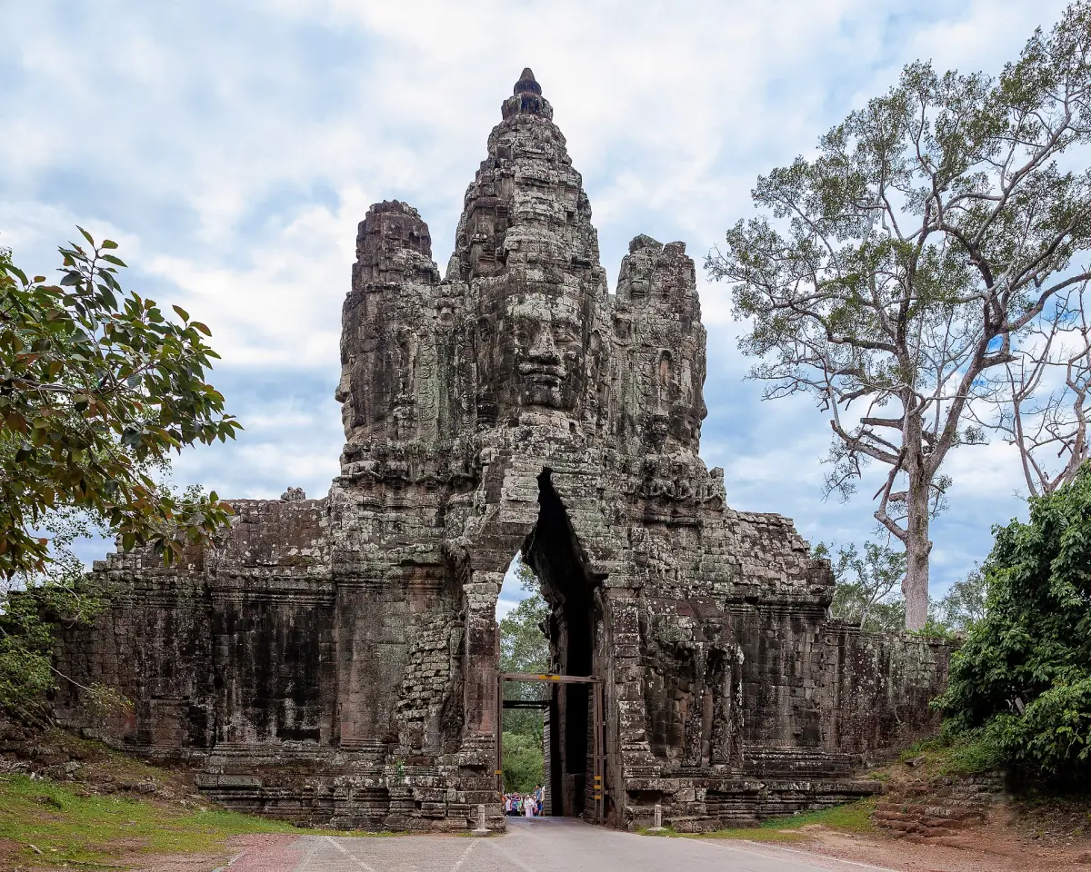 A face tower gate of Angkor Thom