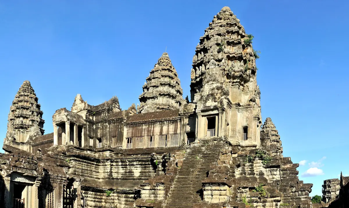 The central towers of Angkor Wat
